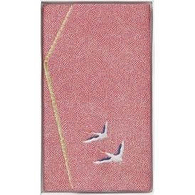 夏の贈り物お中元 刺繍入り金封ふくさ 洛北 赤鶴 20×12cm