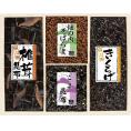 春の贈り物 味三昧 浪花佃史屋 椎茸昆布・きくらげ（各70g）・畑の肉そぼろ煮・ごま昆布（各30g）×各1