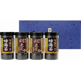 夏の贈り物お中元 食卓のやまや 博多辛子明太子味海苔＆旬摘み味海苔セット 有明海産旬摘み味海苔（8切4枚×6袋）・食卓のやまや 博多辛子明太子味海苔（8切24枚）×各2
