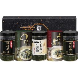 夏の贈り物お中元 有明海産&しじみ醤油味付のり・お茶漬け詰合せ 有明海産味付のり（8切32枚）×2、しじみ醤油味付のり（8切32枚）・うめ茶漬・のり茶漬（各4.3g×3袋）×各1