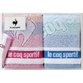 夏の贈り物お中元 ルコック ビッグロゴ フェイスタオル2P le coq sportif 32×80cm