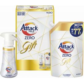 夏の贈り物お中元 アタックZEROワンハンドギフト 花王 アタックZERO詰替用（770g）・アタックZEROワンハンド（380g）×各1