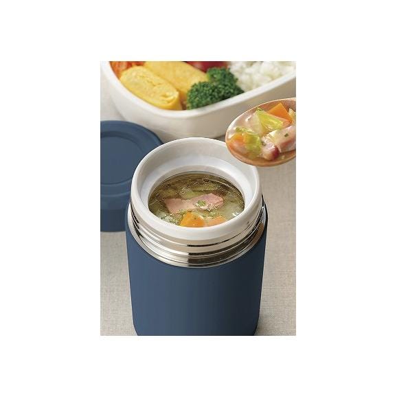 夏の贈り物お中元 コンパクトスープジャー300ml フォルテック アストラルブラック 直径7.7×12.5cm ★保温効力：53℃以上（6時間）、保冷効力：12℃以下（6時間）02