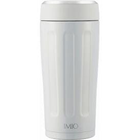 春の贈り物 ポータブルタンブラー360ml イミオ ホワイト 直径7.7×17.2cm ★保温効力：60℃以上（6時間）、保冷効力：11℃以下（6時間）