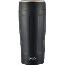 夏の贈り物お中元 ポータブルタンブラー360ml イミオ ブラック 直径7.7×17.2cm ★保温効力：60℃以上（6時間）、保冷効力：11℃以下（6時間）