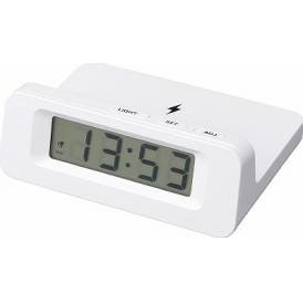 夏の贈り物お中元 ワイヤレスチャージャークロック 10.5×14×5cm ★USBコード付　★単4乾電池2本使用（別売）