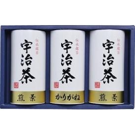 夏の贈り物お中元 宇治茶詰合せ（伝承銘茶） 煎茶（100g）×2、雁が音（100g）×1