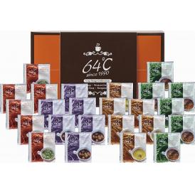 春の贈り物 64℃ スープギフト コーンスープ（17g）・中華わかめスープ（3g）・洋風オニオンスープ（7g）・欧風野菜スープ（10g）×各6