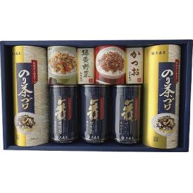 夏の贈り物お中元 卓上のり・ふりかけ・お茶漬詰合せ 大森屋 有明海産味付のり（10切32枚）×3、のり茶漬（5.4g×8袋）×2、緑黄野菜ふりかけ・かつおふりかけ（各2.5g×10袋）×各1