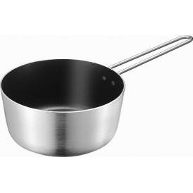 夏の贈り物お中元 IH対応ソースパン18cm デリミーズ 1.9L 本体：アルミニウム合金（内面ふっ素樹脂加工（シルクウェアEL）・外面研磨仕上げ）、底面・ハンドル：ステンレス鋼
