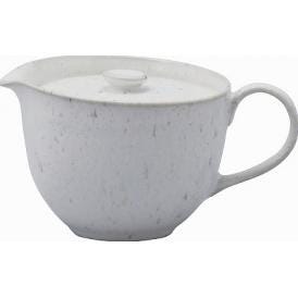 夏の贈り物お中元 絞り出しポット 白釉窯変 10.5×15×8cm（300ml）