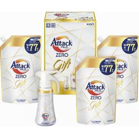 夏の贈り物お中元 アタックZEROワンハンドギフト 花王 アタックZERO詰替用（770g）×3、アタックZEROワンハンド（380g）×1