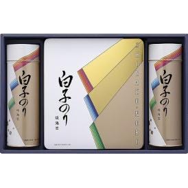 夏の贈り物お中元 海苔詰合せ 白子のり 味のり12袋詰・焼のり12袋詰（各8切5枚）・焼のり3袋詰（板のり5枚）×各1
