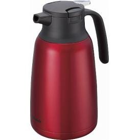 夏の贈り物お中元 ステンレスポット1.5L ピーコック レッド 12.7×16.3×24.4cm