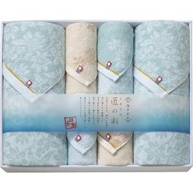 夏の贈り物お中元 タオルセット 今治製タオル バスタオル（60×120cm）・フェイスタオル（34×75cm）・ウォッシュタオル（34×35cm）×各2