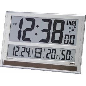 夏の贈り物お中元 大型デジタル電波時計 タイムジェネラル 置掛兼用 ランデックス 27.7×40.4×2.3cm ★単3乾電池2本付（お試し用）