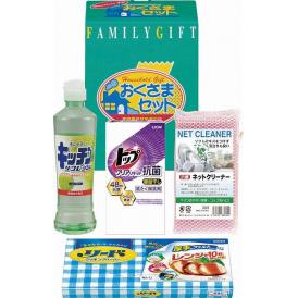 夏の贈り物お中元 洗剤おくさまセット キッチンリフレッシュコンパクト（270ml）・ライオントップクリアリキッド抗菌（25g×2袋）・リードクッキングペーパー（小4枚入）・ネットクリーナー（中国）×各