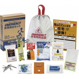 夏の贈り物お中元 非常持出12点セット 非常持出袋（30×34cm）・防災の心得・ホイッスル・レインコート・抗菌消臭トイレ・発光スティック・アルミブランケット・除菌アルコールウェットティッシュ・マスク