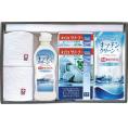 夏の贈り物お中元 今治産タオル＆キッチン洗剤セット メッシュクリーナー（中国）×2、フェイスタオル（34×70cm）・ウォッシュタオル（34×30cm）・キッチンクリーン（250ml）・キッチンクリー