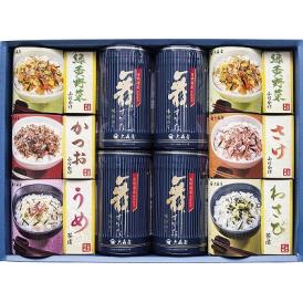 夏の贈り物お中元 卓上のり・ふりかけ・お茶漬詰合せ 大森屋 有明海産味付のり（10切32枚）×4、緑黄野菜ふりかけ（2.5g×10袋）×2、うめ茶漬（6g×6袋）・わさび茶漬（5.6g×6袋）・かつお