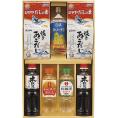 夏の贈り物お中元 和風調味料セット サンビシ本醸造しょうゆ（500ml）・シマヤだしの素粉末（10ｇ×6袋）・シマヤ焼きあごだし（8g×6袋）×各2、日清キャノーラ油（350g）・日の出料理酒・日の出