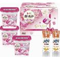 春の贈り物 ボールドジェルボールギフトセット P&G ボールドジェルボール４D華やかプレミアムブロッサムの香り（11個）×3、除菌ジョイコンパクト贅沢シトラスオレンジの香り逆さボトル（290ml