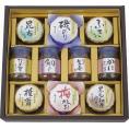 夏の贈り物お中元 ご飯のお供瓶詰セット 磯じまん 鯛みそ（100g）・磯のり・梅かつお・黒毛和牛肉みそ・刻み生姜煮・かにのり佃煮（各90g）・椎茸ふくめ煮・柚子風味なめ茸（各85g）・昆布佃煮（70g