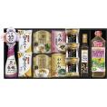 夏の贈り物お中元 キッコーマンしょうゆ&オリーブオイル詰合せ たまごスープ（5.4g）×3、白子味のり（8切5枚）×2、日清ヘルシーベジオイル（600g）・オリーブオイル（229g）・キッコーマン牡蠣