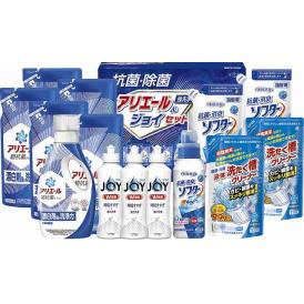 夏の贈り物お中元 抗菌除菌・アリエール＆ジョイセット ギフト工房 P&Gアリエールジェル詰替用（405g）×5、P&G除菌ジョイ（170ml）×3、抗菌消臭ソフターEX詰替用・液体洗たく槽クリーナー（