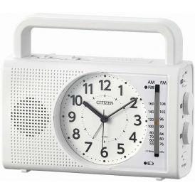 夏の贈り物お中元 防災クロック シチズン 17.9×6.8×15.2cm ★電源：手回し充電または単3乾電池4本使用（別売）