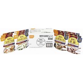 夏の贈り物お中元 尾西のごはんシリーズAY（和風メニュー） 尾西食品 アルファ米（赤飯･わかめごはん･山菜おこわ･五目ごはん）（各100g）×各3袋