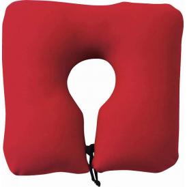 夏の贈り物お中元 ポータブルネックピロー モグ レッド 約30×28×8cm