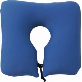 夏の贈り物お中元 ポータブルネックピロー モグ ブルー 約30×28×8cm
