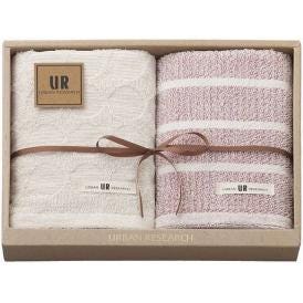 春の贈り物 フェイスタオル2P アーバンリサーチ レッド 34×75cm