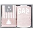 夏の贈り物お中元 ウォッシュタオル&スタイ baby GAP ピンク ウォッシュタオル：25×25cm、スタイ：20×31.5cm