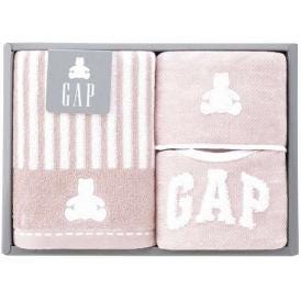 夏の贈り物お中元 ベビーフェイスタオル&ミニハンカチ&スタイ baby GAP ピンク ベビーフェイスタオル：25×60cm、ミニハンカチ：20×20cm、スタイ：20×31.5cm