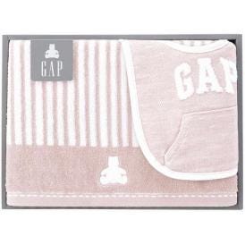 夏の贈り物お中元 ミニバスタオル&スタイ baby GAP ピンク ミニバスタオル：45×90cm、スタイ：20×31.5cm