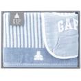 夏の贈り物お中元 ミニバスタオル&スタイ baby GAP ブルー ミニバスタオル：45×90cm、スタイ：20×31.5cm
