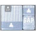夏の贈り物お中元 ミニバスタオル&ウォッシュタオル&スタイ baby GAP ブルー ミニバスタオル：45×90cm、ウォッシュタオル：25×25cm、スタイ：20×31.5cm