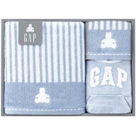 夏の贈り物お中元 ミニバスタオル&ウォッシュタオル&スタイ baby GAP ブルー ミニバスタオル：45×90cm、ウォッシュタオル：25×25cm、スタイ：20×31.5cm