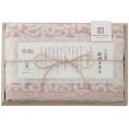 夏の贈り物お中元 フェイスタオル（木箱入） 今治謹製 ピンク 33.5×75cm