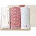 夏の贈り物お中元 フェイスタオル3P（国産木箱入） 祝七宝 28×75cm