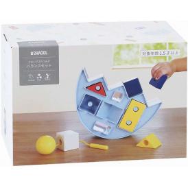 春の贈り物 コロンブスのつみき バランスセット シャオール つみき×14、バランス（15×23×8.5cm）・ひも通し（ひも約21cm、球直径5cm）×各1