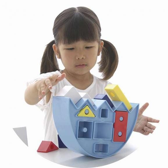夏の贈り物お中元 コロンブスのつみき バランスセット シャオール つみき×14、バランス（15×23×8.5cm）・ひも通し（ひも約21cm、球直径5cm）×各102