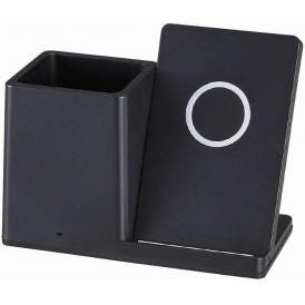 夏の贈り物お中元 ペンホルダー付ワイヤレス充電器 15×7.5×11.5cm ★USBコード付