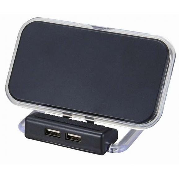 夏の贈り物お中元 2USBポート付ワイヤレス充電器 アスタブ 9.5×10×12cm ★USBポート2個内蔵　★USBケーブル付02