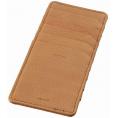 夏の贈り物お中元 インナーカードケース グリマ キャメル 7.2×0.2×15.7cm ★カード入れ（表・裏）×各5