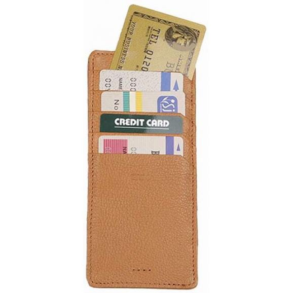 夏の贈り物お中元 インナーカードケース グリマ キャメル 7.2×0.2×15.7cm ★カード入れ（表・裏）×各503