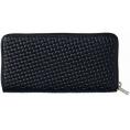 夏の贈り物お中元 日本製牛革型押ラウンド財布 良品工房 19×9.5×2cm ★カード入れ×12、オープンポケット×6、ファスナーポケット×1　★開閉：ファスナー式
