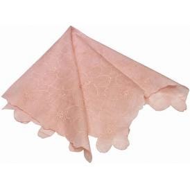 夏の贈り物お中元 綿レースハンカチ大・小 YUMEZAIKU 大：約48×45cm、小：約32×30cm